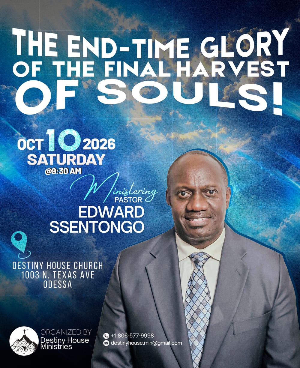 Destiny House Ministries Church — event poster